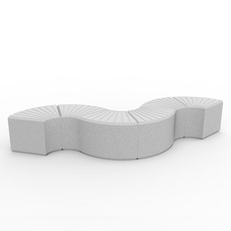 Heba Plastic Corner Bench