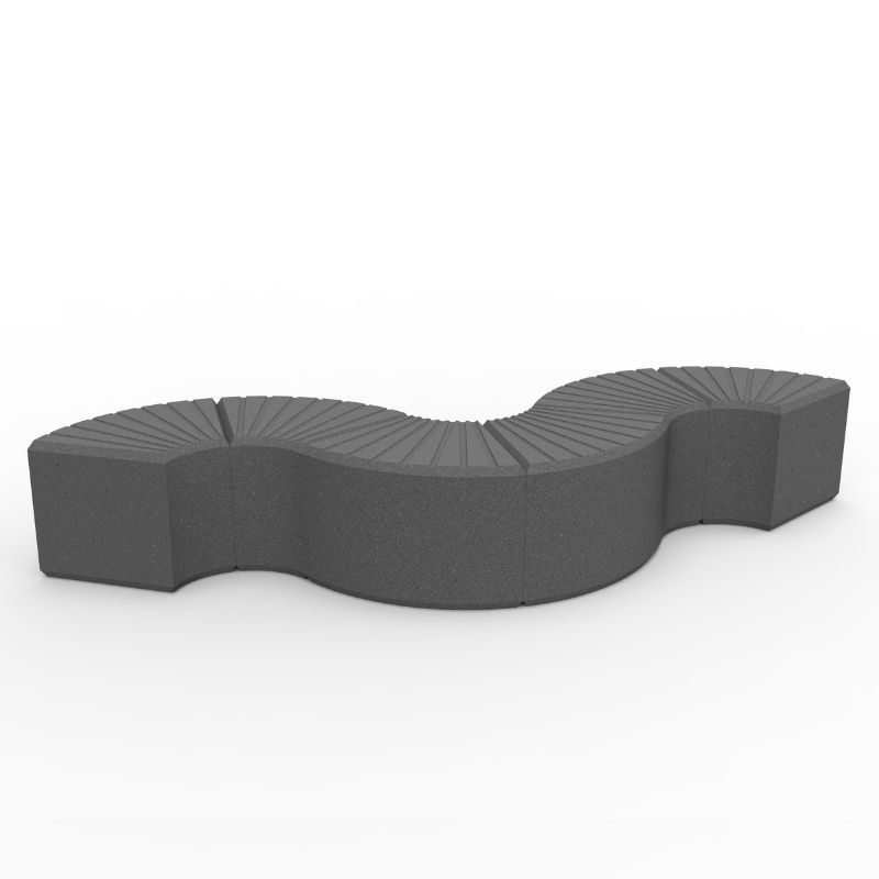 Heba Plastic Corner Bench