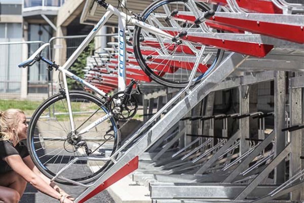 Gas Assisted Double Decker Bike Racks